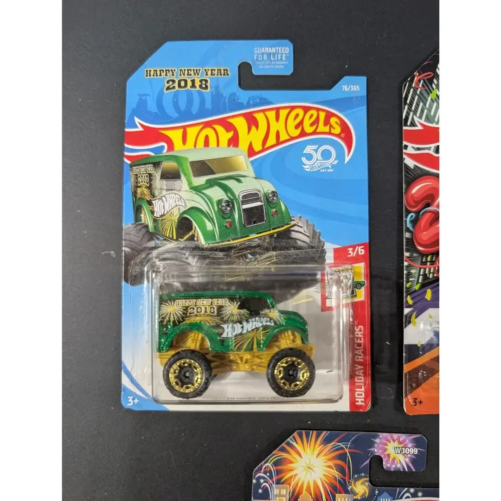 Hot Wheels Happy New Year Holiday Racers Lot 2018 2020 2021 2024 Sealed